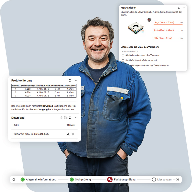 Intelligente Werkerführung mit weasl