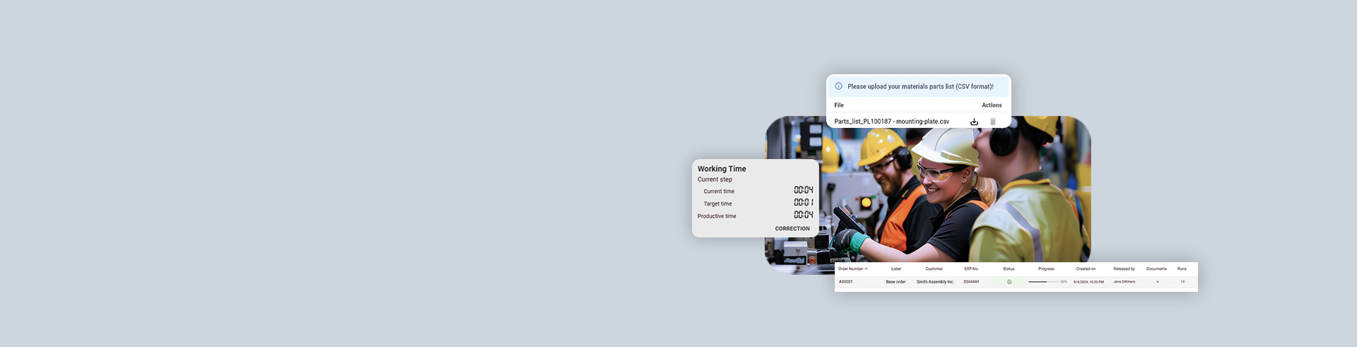 Transparent production processes